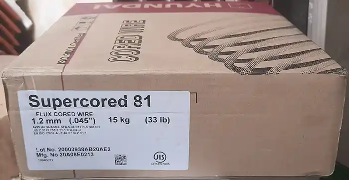 Dây hàn lõi thuốc Supercored 81