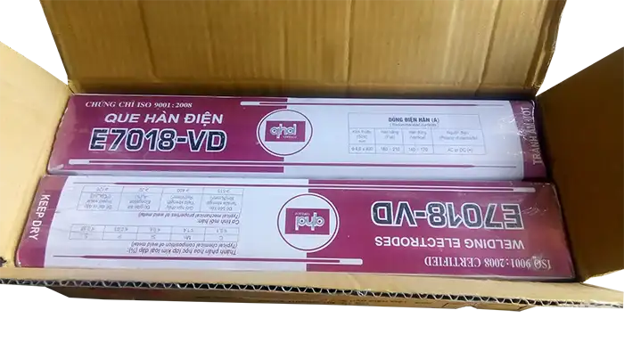 Que hàn chịu lực E7018 Việt Đức sản xuất
